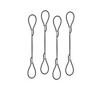 Lindy Attaches pour câbles et adaptateurs – Rétention de câble 25 cm – Pack de 4