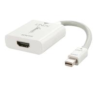 Lindy 41069 Adaptateur de câble vidéo Mini DisplayPort HDMI type A (standard) Blanc