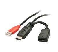 Lindy 41080 adaptateur graphique USB Noir, Rouge