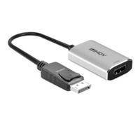 Lindy 41094 câble vidéo et adaptateur 0,11 m DisplayPort HDMI Gris, Convertisseur