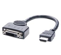 LINDY Câble Adaptateur HDMI A mâle/DVI-D Femelle, 0.2m