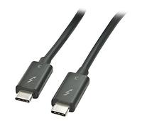 Lindy Câble Thunderbolt 3 USB-C mâle – USB-C mâle 1,00 m Noir 41556