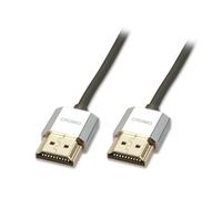 CROMO Slim High Speed HDMI Cable with Ethernet - Câble HDMI avec Ethernet - HDMI mâle pour HDMI mâle - 50 cm - paire torsadée blindée (STP)