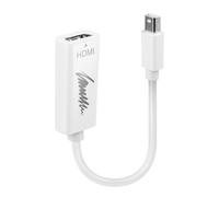 Lindy 41719 Adaptateur de câble vidéo Mini DisplayPort HDMI blanc