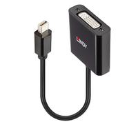 Lindy 41736 changeur de genre de câble Mini DisplayPort DVI-D Noir