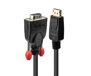 Lindy 41940.0 Câble convertisseur DisplayPort vers VGA 0,5 m Noir