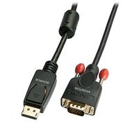 Lindy 41942 câble vidéo et adaptateur 2 m VGA (D-Sub) DisplayPort Noir