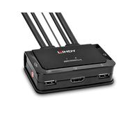 Lindy 42340 commutateur écran, clavier et souris Noir
