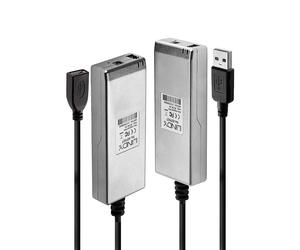 Lindy 42702 prolongateur réseau Émetteur et récepteur réseau Gris