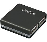 Hub USB 2.0 LINDY 42742 4 ports noir
