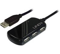 Hub USB LINDY 4 ports avec répéteur intégré