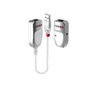 Lindy 42805 Extender USB 1.1 Cat.6 50m - Extension USB via câble Cat.5e/6 (non fourni) - Connecteur DC - Gris - Poids 60g