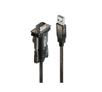 LINDY - Convertisseur Série USB RS232 Lite avec Câble Adaptateur de 1.5 m, chipset prolifique pour Appareils Industriels et équipé d'un Port Série. Compatible avec Windows, Mac, Linux