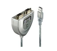 Lindy 42889 câble Série Argent 0,6 m USB Type-A DB-9