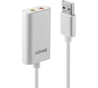 LINDY 42926 Convertisseur USB Type A vers Audio - argent