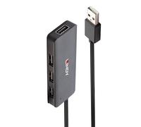 LINDY 42986 Hub USB 4 ports USB-A USB 2.0 480 MBit/s noir 42986