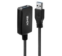 Lindy 43155 câble USB USB 3.2 Gen 1 (3.1 Gen 1) 5 m USB A Noir