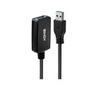 Lindy 43155 câble USB USB 3.2 Gen 1 (3.1 Gen 1) 5 m USB A Noir