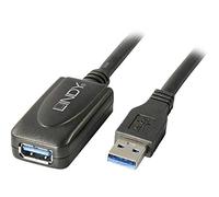 Lindy 43155 câble USB USB 3.2 Gen 1 (3.1 Gen 1) 5 m USB A Noir