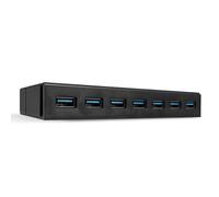 Lindy 43228 hub & concentrateur USB 3.2 Gen 1 (3.1 Gen 1) Type-A 5000 Mbit/s Noir