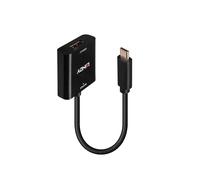 Lindy 43269 Adaptateur USB Type-C vers DisplayPort 4K 3840x2160 144Hz, DisplayPort 1.4, HDCP 2.2, Chipset LT87101CD, Noir