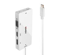 Lindy 43279 station d'accueil USB 3.2 Gen 1 (3.1 Gen 1) Type-C Blanc