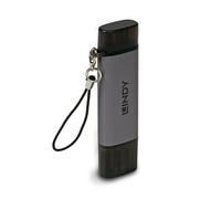 Lindy 43335 lecteur de carte mémoire USB 3.2 Gen 1 (3.1 Gen 1) Type-A/Type-C Noir, Gris
