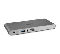 Lindy 43349 station d'accueil pour ordinateur portable & réplicateur de port filaire USB 3.2 Gen 1 (3.1 Gen 1) Type-C Argent
