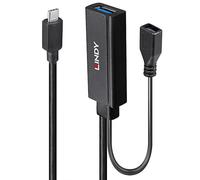 Lindy 43352 hub & concentrateur USB 3.2 Gen 1 (3.1 Gen 1) Type-C 5000 Mbit/s Noir