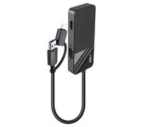 Lindy Adaptateur vidéo USB Type A mâle vers HD-15 (VGA) / HDMI 10 cm noir