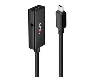 Lindy 43356 hub & concentrateur USB 3.2 Gen 1 (3.1 Gen 1) Type-C 5000 Mbit/s Noir