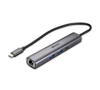 Lindy 43385 hub & concentrateur USB Type-C 10000 Mbit/s Gris