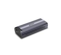 Lindy 43394 - Boîtier SSD Externe M.2 PCIe Gen3/4, USB Type-C 40Gbit/s, Aluminium Gris, Support 1x M.2, 107x47x24mm