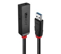 Lindy 43400 hub di interfaccia USB 3.2 Gen 1 (3.1 Gen 1) Type-C 5000 Mbit/s Nero