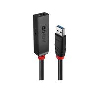 Lindy 43401 Hub USB 3.2 Gen 1 Type-C, 2 ports, 5000 Mbit/s, Boîtier ABS noir, câble 5m, Alimentation DC, Certifié CE/FCC/RoHS/REACH/CP65