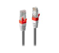Lindy 45351 Câble SSTP Cat6A, gris 0.50m LSOH, protocole de test inclus