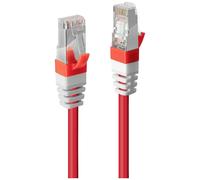 Lindy Premium - Cordon de raccordement - RJ-45 (M) pour RJ-45 (M) - 5 m - SFTP - CAT 6a - sans halogène - rouge G