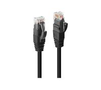 Lindy 45436 Câble UTP Cat6, noir, 7.50m LSOH, protocole de test inclus