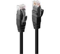 LINDY 45437 RJ45 Câble réseau, câble patch CAT 6 U/UTP 10.00 m noir 1 pc(s)