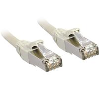 LINDY 45585 RJ45 Câble réseau, câble patch CAT 6 S/FTP 5.00 m gris avec cliquet d'encastrement 1 pc(s)