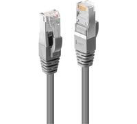 LINDY 45597 RJ45 Câble réseau, câble patch CAT 6 S/FTP 100.00 m gris avec cliquet d'encastrement 1 pc(s)