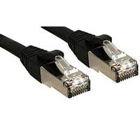 LINDY 45603 RJ45 Câble réseau, câble patch CAT 6 S/FTP 2.00 m noir avec cliquet dencastrement 1 pc(s)
