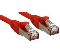 Premium - Cordon de raccordement - RJ-45 (M) pour RJ-45 (M) - 3 m - Paire torsadée blindée (SSTP) - CAT 6 - sans halogène, sans crochet - rouge