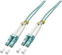 LINDY 46370 fibre optique FO Câble de raccordement 1.00 m bleu [1x LC mâle - 1x LC mâle] 50/125 µ Multimode OM3