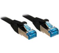 Lindy Câble réseau Cat.6A S/FTP, cuivre, LSOH, 500MHz, Noir, 0,3m