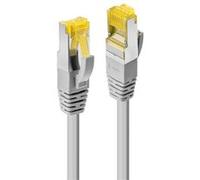 Lindy Câble patch RJ45 47262 S/FTP CAT 6a (câble brut CAT 7) 1 m gris avec cliquet d'encastrement