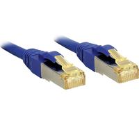 LINDY 47278 RJ45 Câble réseau, câble patch CAT 6a (câble brut CAT 7) S/FTP 1.50 m bleu avec cliquet d'encastrement 1 pc(s)