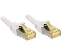 LINDY 47329 RJ45 Câble réseau, câble patch CAT 6a (câble brut CAT 7) S/FTP 15.00 m blanc avec cliquet dencastrement 1 pc(s)