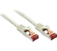 Lindy Basic - Cordon de raccordement - RJ-45 (M) pour RJ-45 (M) - 2 m - SFTP, PiMF - CAT 6 - moulé, sans crochet, bloqué - gris clair