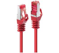 Lindy Basic - Cordon de raccordement - RJ-45 (M) pour RJ-45 (M) - 50 cm - SFTP, PiMF - CAT 6 - moulé, sans crochet, bloqué - rouge